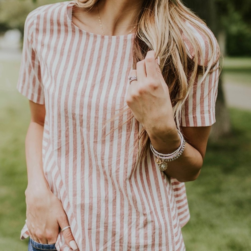 *NWT* Roolee Striped Top